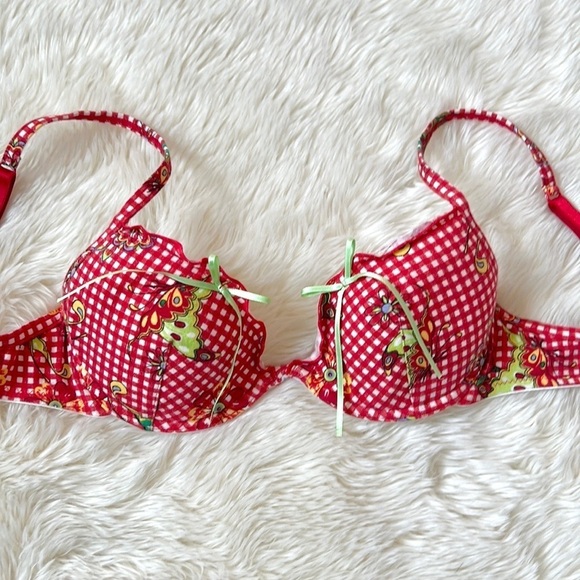 Intimissimi Gingham Butterfly Bra - Picture 7 of 12